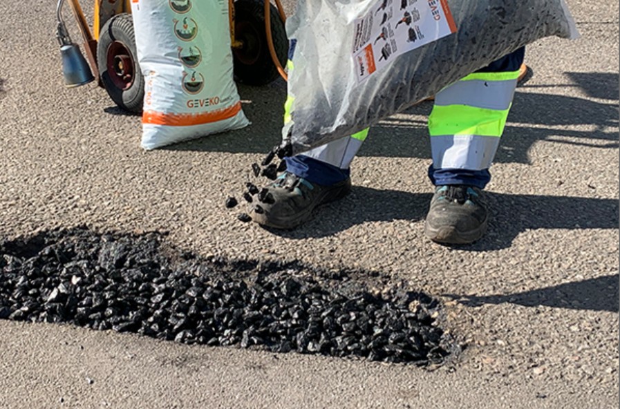 Reprofilage en granulés d'enrobé